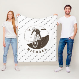 Extreme Mountainbike-Fahrrad-Star-Radfahrername Fleecedecke