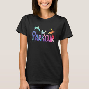 Extreme Parkour Gratis-Laufspur Stadt Ninja bei T-Shirt