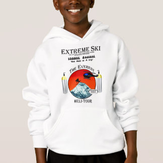 Extreme Ski-Skifahrer Everest Ski fahrender Hoodie