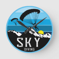 Extreme Skydiving Parachute SportRunde Uhr