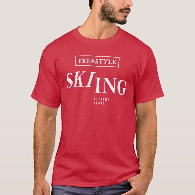 Extreme Sport Freestyle Ski T-Shirt (Vorderseite)