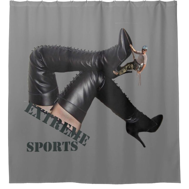 Extreme Sports - BOOT Klettern Duschvorhang (Vorderseite)