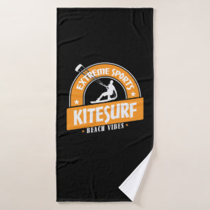 Extreme Sports Kitesurf Beach Vibes Badehandtuch