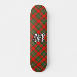 Extreme Tartan Clan Gregor MacGregor Monogramm Skateboard