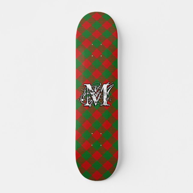 Extreme Tartan Clan Moncreiffe Monogram Skateboard (Vorne)