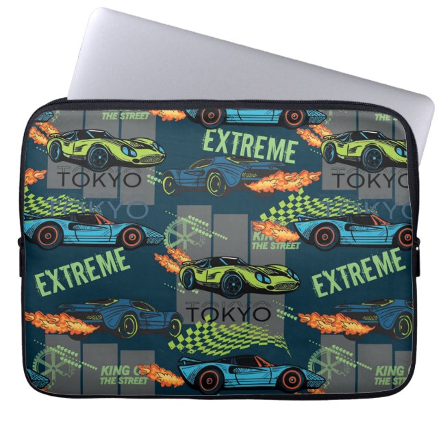 Extreme Tokyo Street Racing Pattern Laptopschutzhülle (Vorderseite)