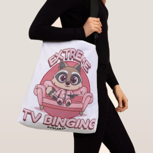 Extreme TV Binging Squad Tragetaschen Mit Langen Trägern