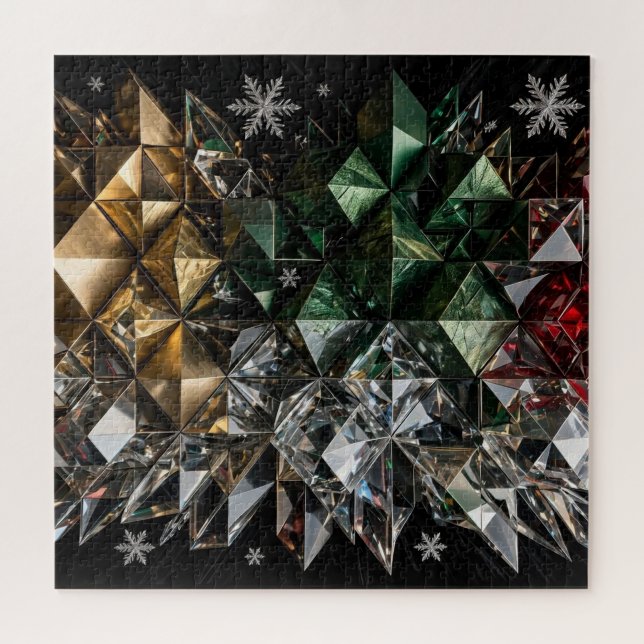 Extremer 3D-Mosaik-Weihnachtsbaum Abstract  (Horizontal)