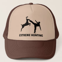 Extremer Jagd-Rotwild-Karate-Tritt