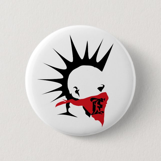 Extremer Punklogo-Knopf Button (Vorderseite)