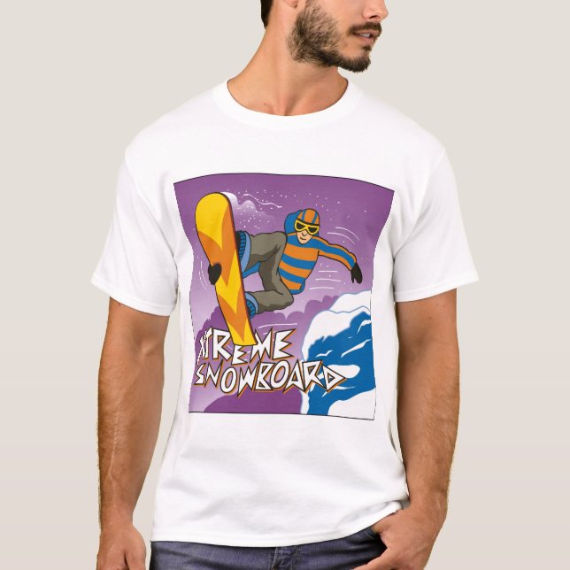 Extremer Snowboard T-Shirt (Vorderseite)