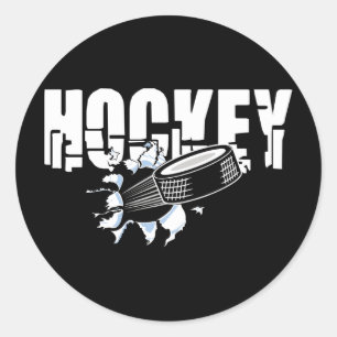 Extremes Hockey Runder Aufkleber