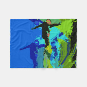 Extremrennen - Snowboarder Fleece Blanket
