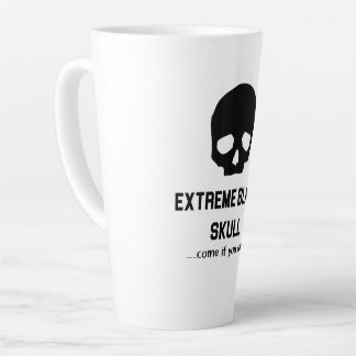 Extremschwarzer Schädel Milchtasse