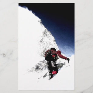 Extremsport Bergsteiger Briefpapier