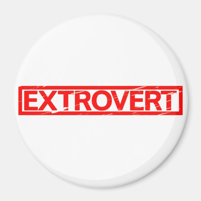 Extrovertierte Briefmarke Magnet (Vorne)