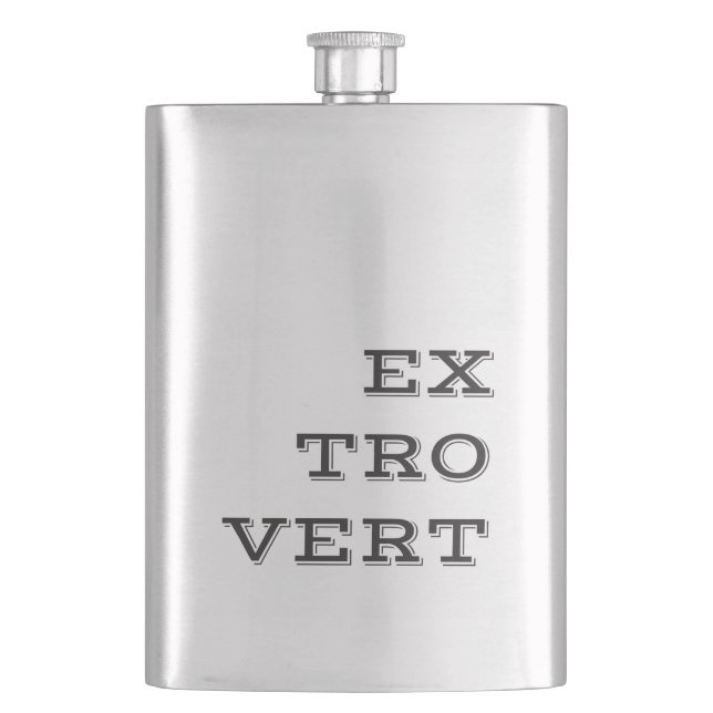 Extrovertierte Flasche Flachmann (Vorderseite)