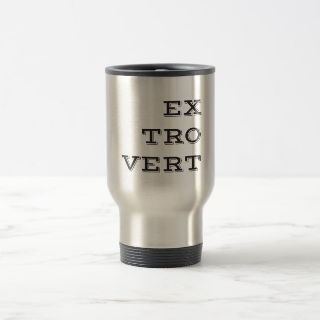 Extrovertierte Reise-Umarmung Reisebecher (Mittel)