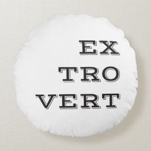 Extrovertierte Rundkissen Rundes Kissen