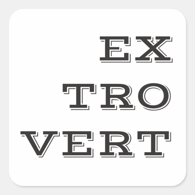Extrovertierte Sticker (Vorderseite)