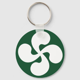 Extrudiertes Baskenkreuz Schlüsselanhänger