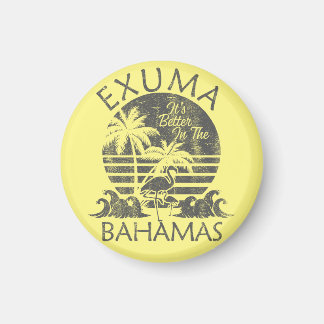 Exuma Bahamas Magnet Vacances Croisière Retro Beac