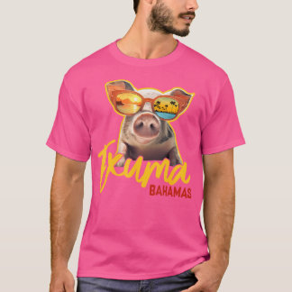 Exuma Bahamas Schwimmen Pig Caribbean Beach Trips T-Shirt