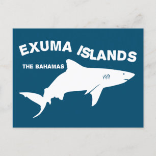 Exuma Islands - Bahamas Scuba Diving with Sharks Postkarte