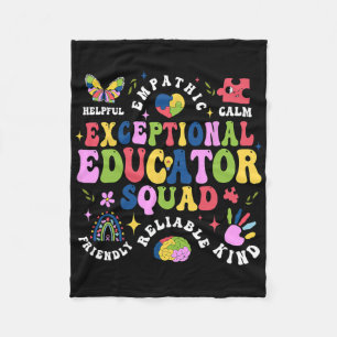 Exzellente Pädagoge Squad Autism Lehrer Squad Fleecedecke