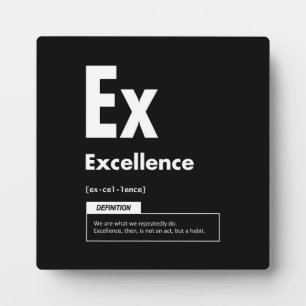 Exzellenz - Erfolgsfaktor - Motivierend Fotoplatte