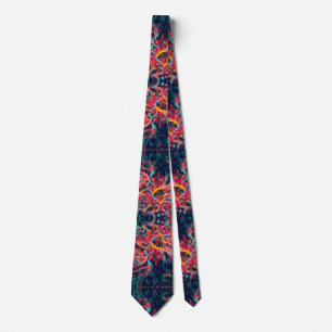 Exzenterphoenix-Satin-Paisley-Hals-Krawatte Krawatte