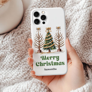 Exzentrische Leoparden-Weihnachtsbäume personalisi Case-Mate iPhone Hülle