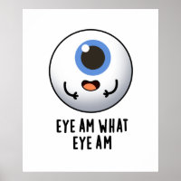 Eye Am Eye Am Funny Eyeball Puff