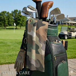 Eye Catching Camouflage Print Stylish Golfhandtuch