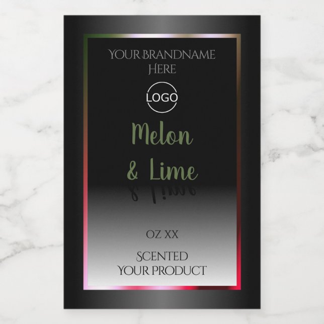 Eye Catching Schwarz-weiße Product Labels Add Logo Lebensmitteletikett (Einzelnes Label)