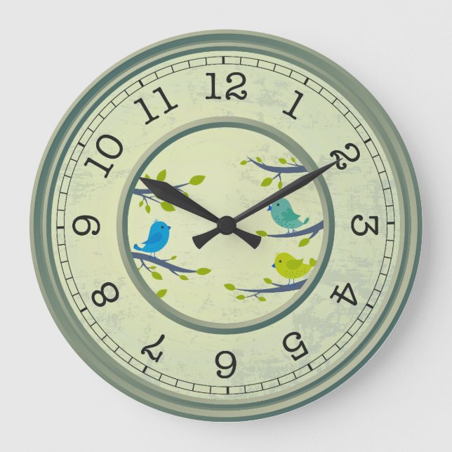 Eye-catching Wall Clock Große Wanduhr (Vorderseite)