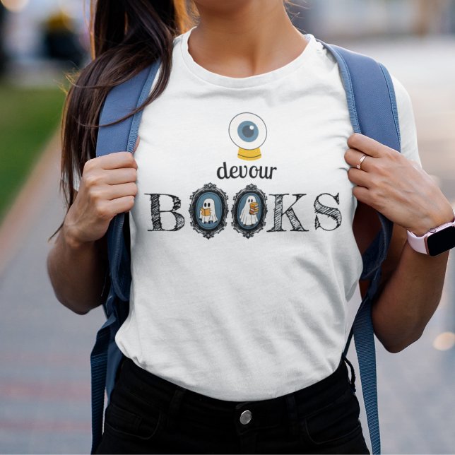 "Eye" Devour Books - Gespenster lesen Tri-Blend Shirt (This item is for display purposes only to illustrate the design element. )