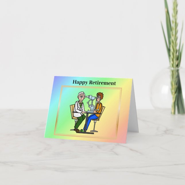 Eye Doctor Retirement Card Karte (Vorderseite)