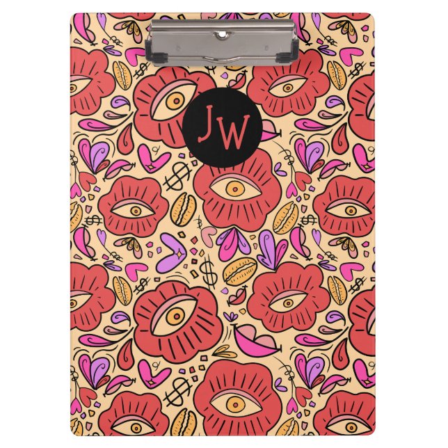 Eye Doodle Manifest Klemmbrett (Vorderseite)