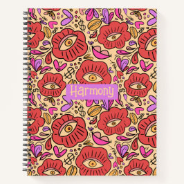 Eye Doodle Manifest Spiral Notebook Notizbuch