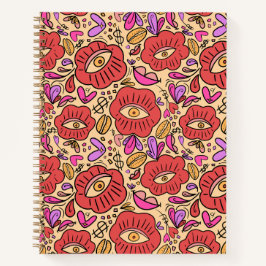 Eye Doodle Manifest Spiral Notebook Notizbuch