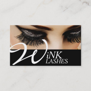 Eye Lashes Erweiterungen machen Künstler Visitenkarte