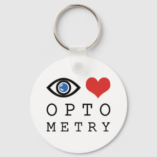 Eye Love Heart Optometrie - Optiker Sehtesttafel Schlüsselanhänger