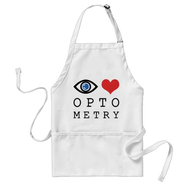 Eye Love Heart Optometry - Optometrist Eye Chart Schürze (Vorne)