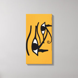 Eye of Horus – Anch – Lebensschlüssel –Hieroglyphs Leinwanddruck