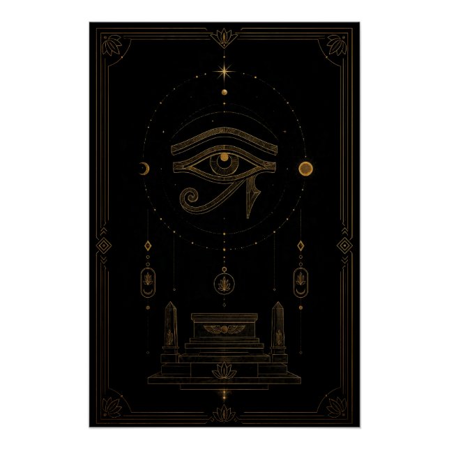 Eye of Horus Celestial Altar Poster (Devant)
