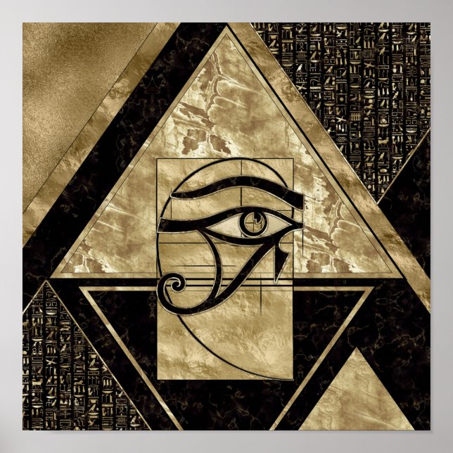 Eye of Horus - Golden Ratio Poster (Vorne)