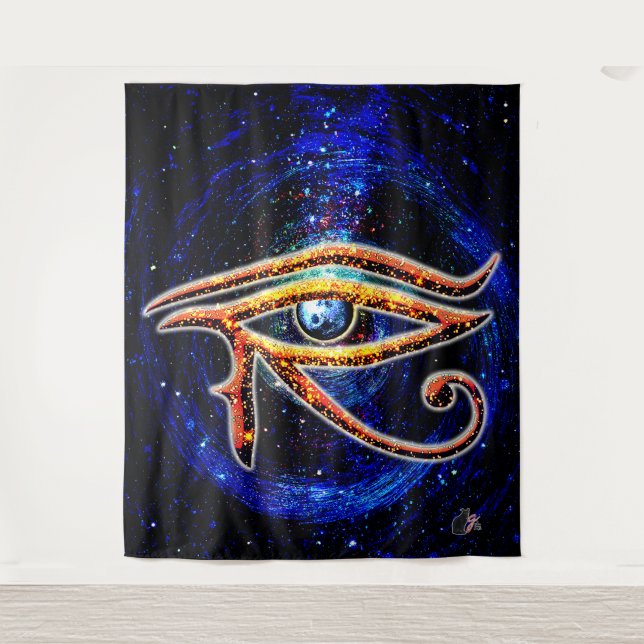 Eye Of Horus Wandteppich (Vorderseite)