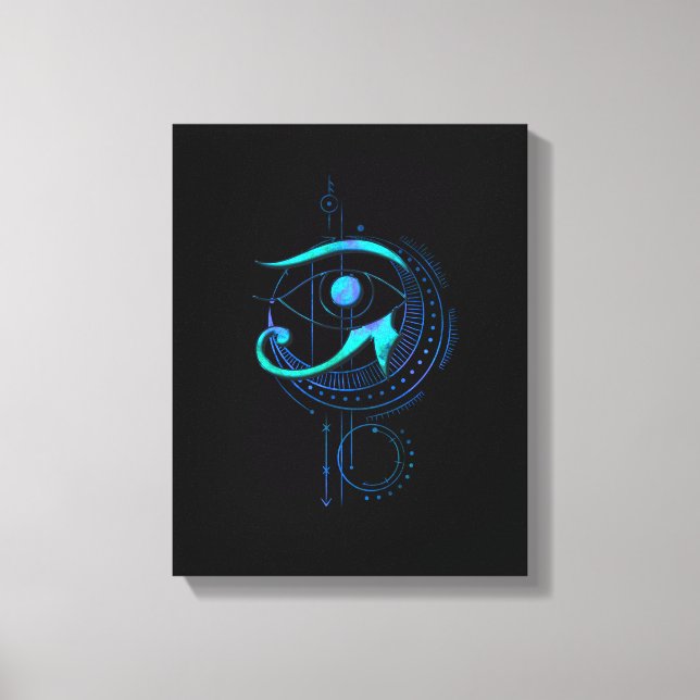 Eye Of Ra Geometry Cosmic Spiritual Leinwanddruck (Vorderseite)