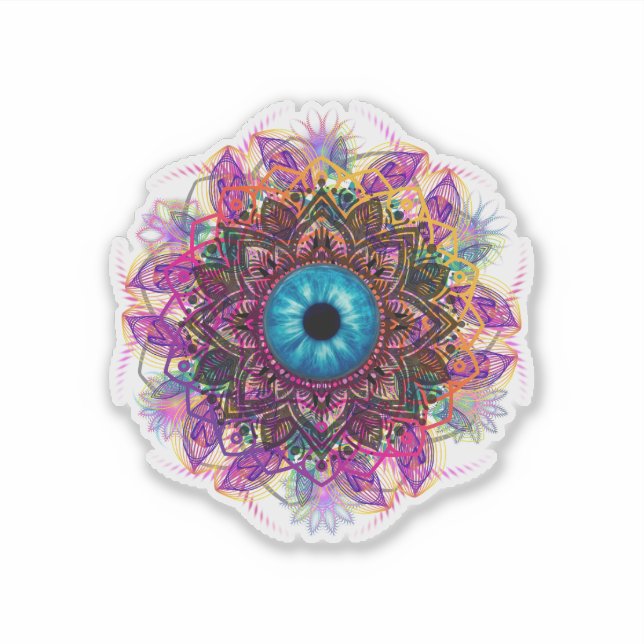 Eye of the Beholder Mandala - Sticker (Vorderseite)